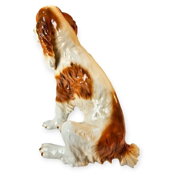 Vintage Romanian Porcelain Dog Collection Cocker Spaniel Dalmation Scottie - Picture 6 of 14
